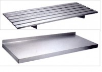 Prateleira em Aço 304 Suspensa p/ Mão Francesa (Lisa ou Gradeada) (1200X400MM)